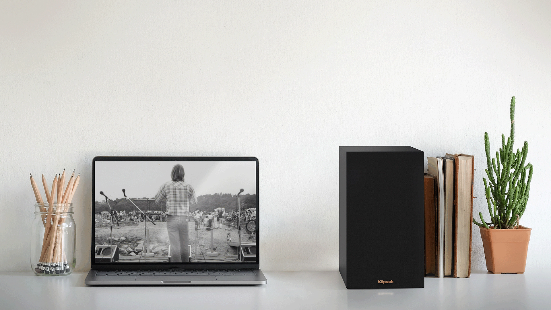 KD 400 Beside Laptop and Plant
